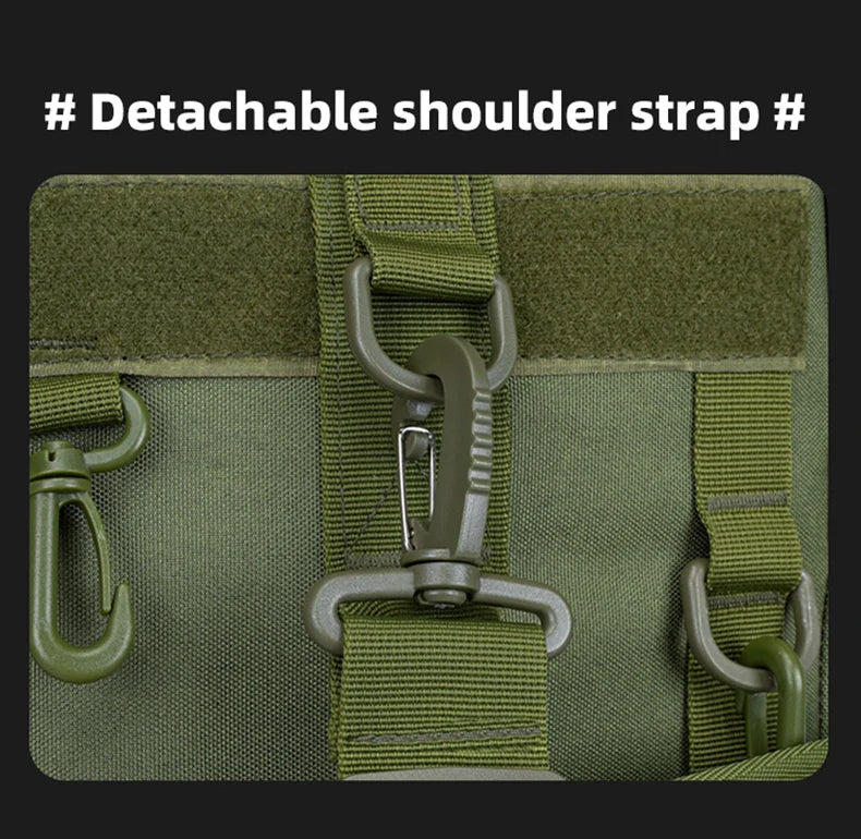 Tactical Fishing Backpack with Rod Holders & MOLLE System