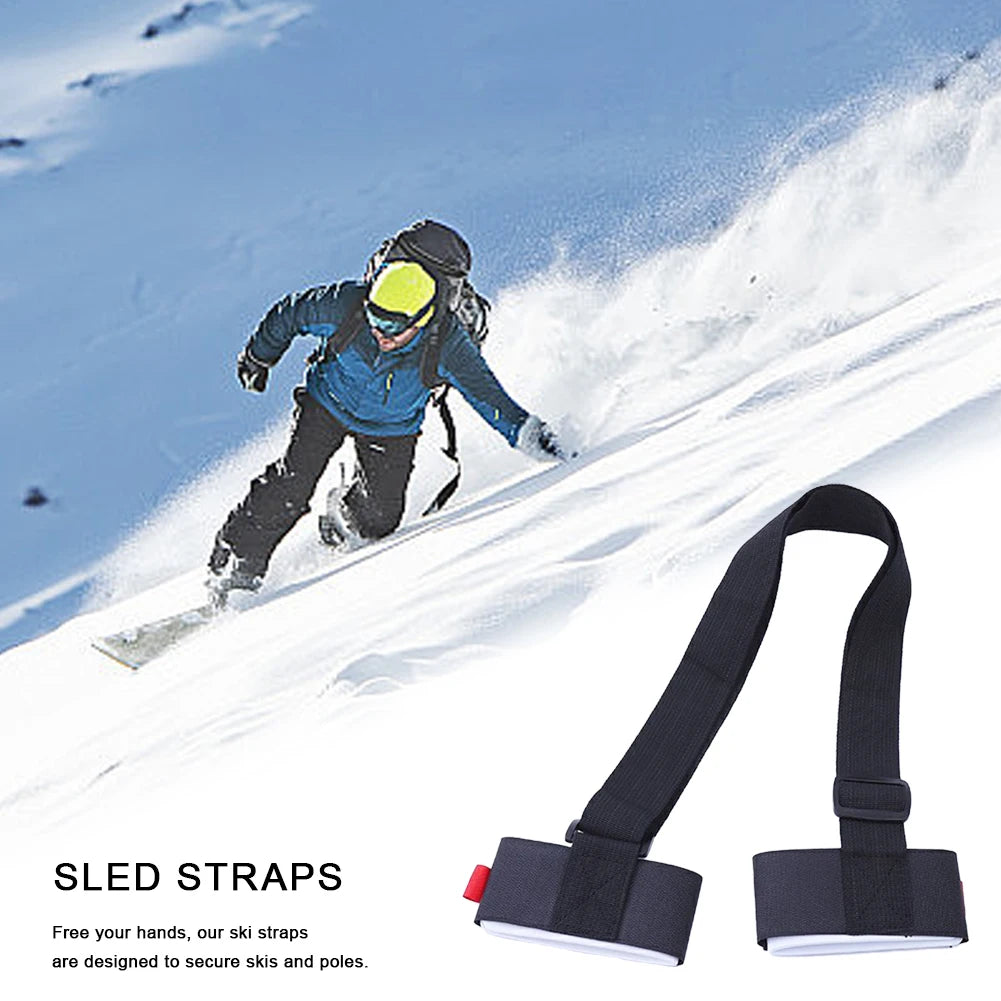 Adjustable Ski & Snowboard Carrier Strap for Adults & Kids