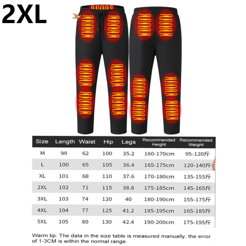 Unisex Heated Pants and Vests – 10-Zone Electric Trousers, Waterproof with 3 Heat Settings