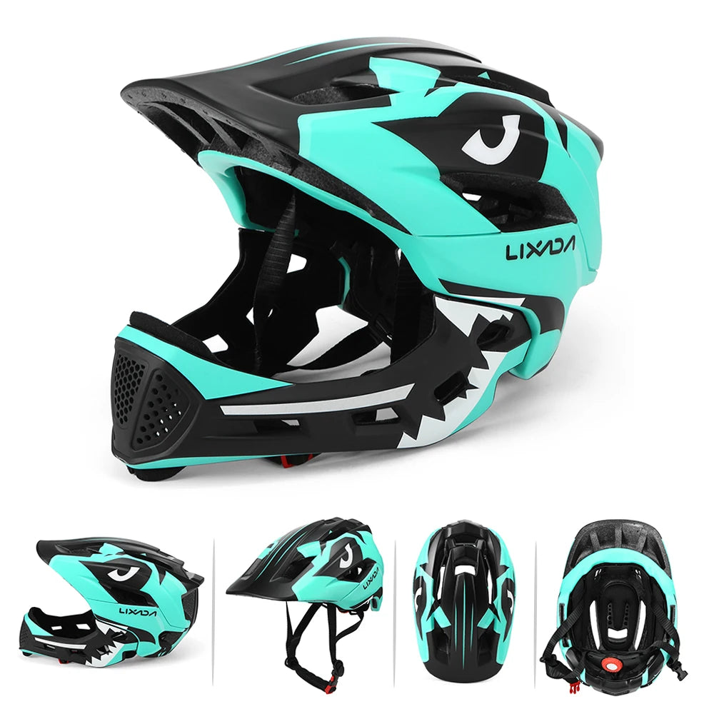Kids Detachable Full-Face Bike Helmet – Multi-Sport Protection