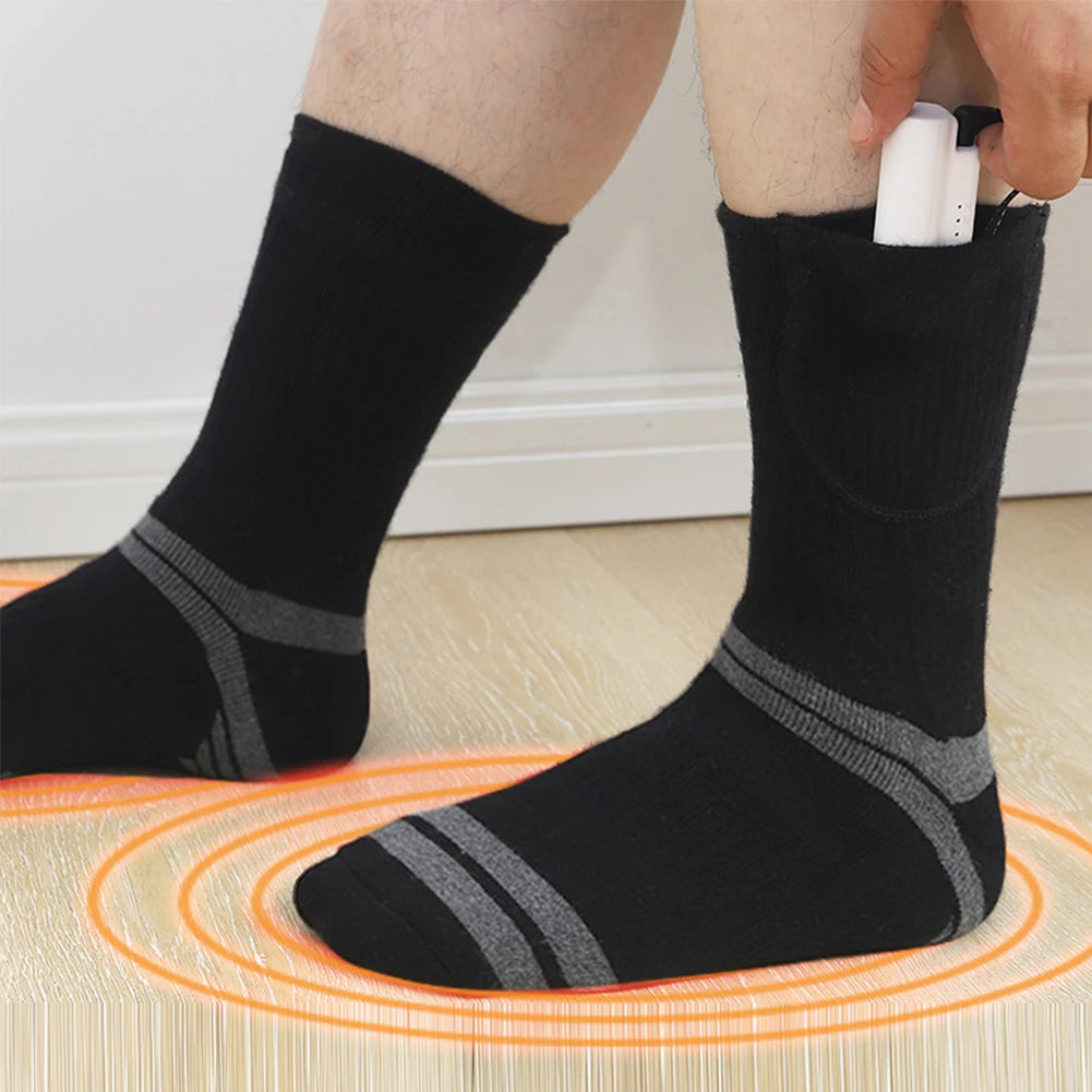 Unisex Rechargeable Heated Thermal Socks – Thickened & Washable
