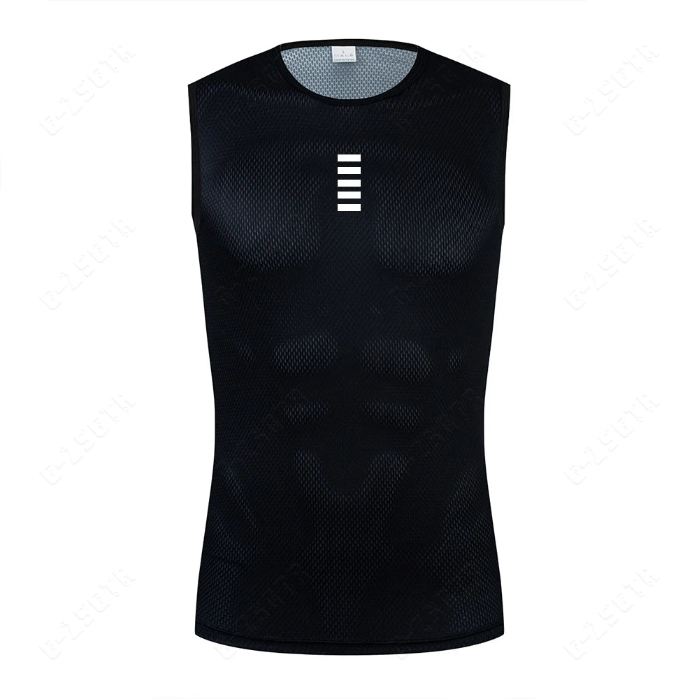 Quick-Dry Reflective Sleeveless Cycling Undershirt for Cycling