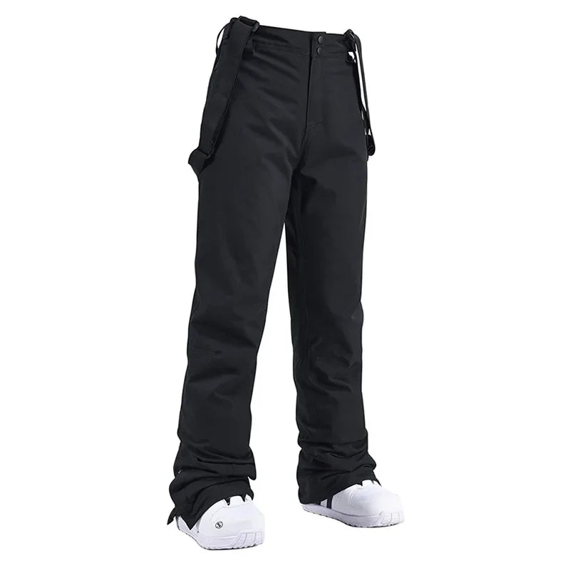 Unisex Waterproof Ski Pants with Suspenders