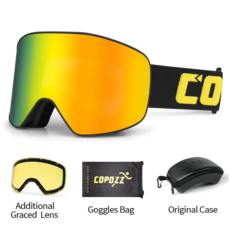 Anti-Fog Pro Ski & Snowboard Goggles