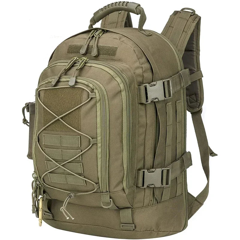 LQARMY 60L Tactical MOLLE Military Backpack for Outdoor, Hiking & Travel