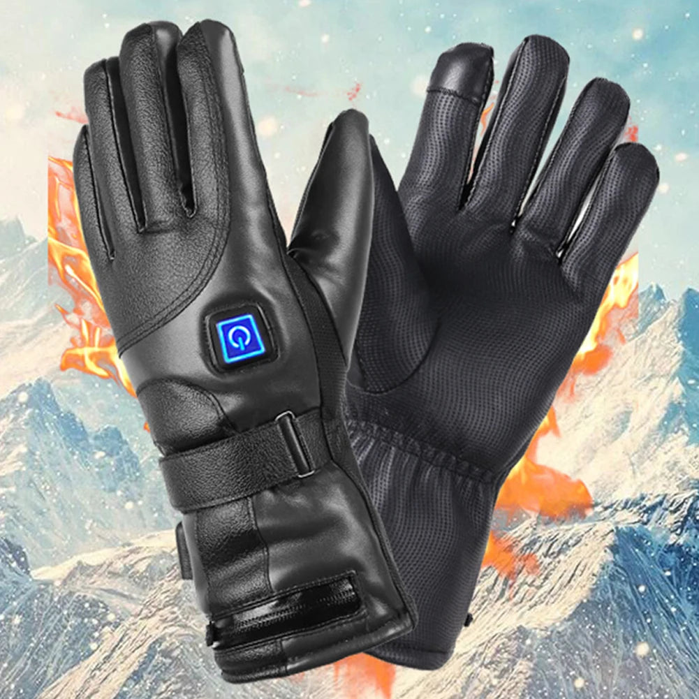Rechargeable Heated Winter Gloves with 3 Heat Levels