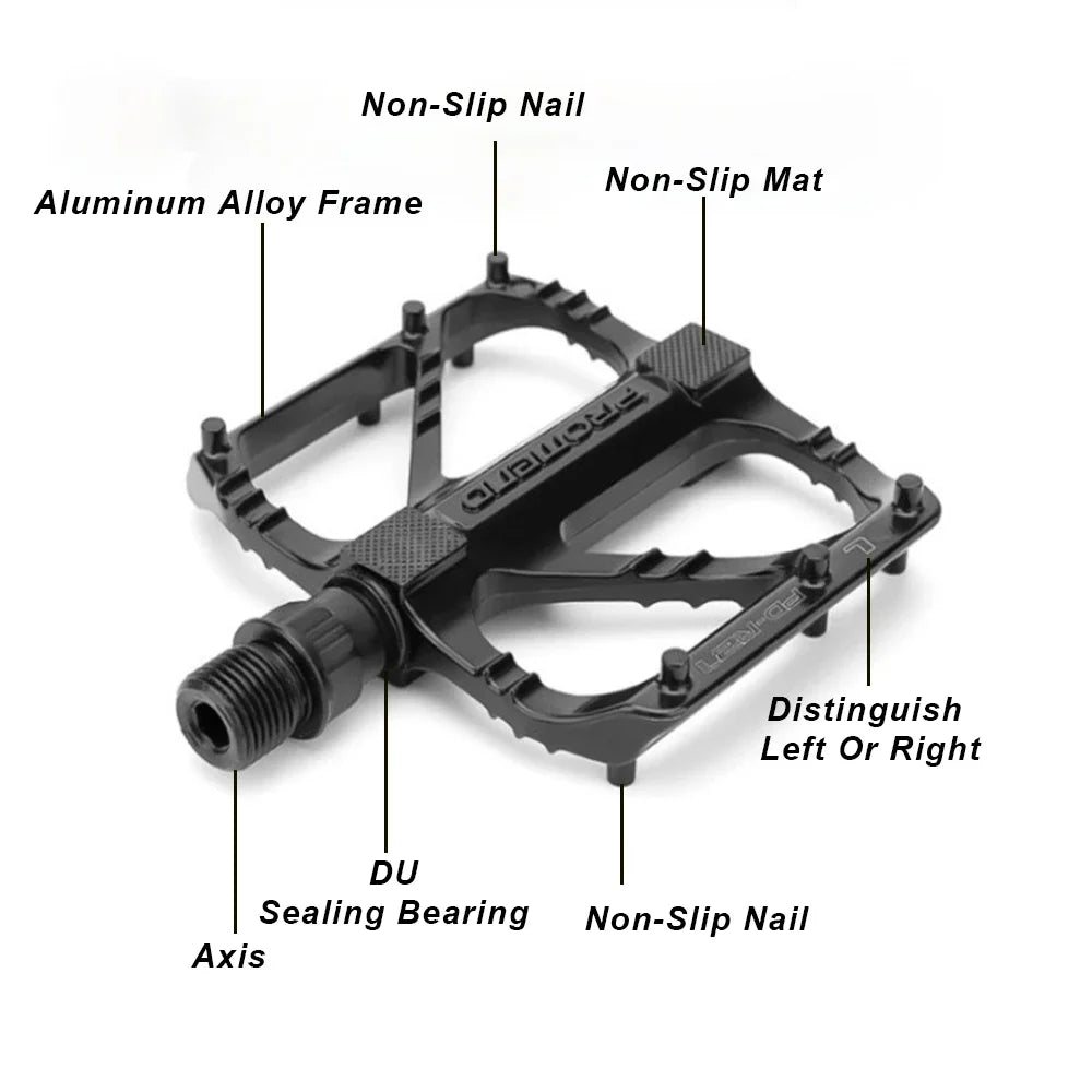 R27 Road Bike Pedals – Lightweight Non-Slip Platform with DU Bearings