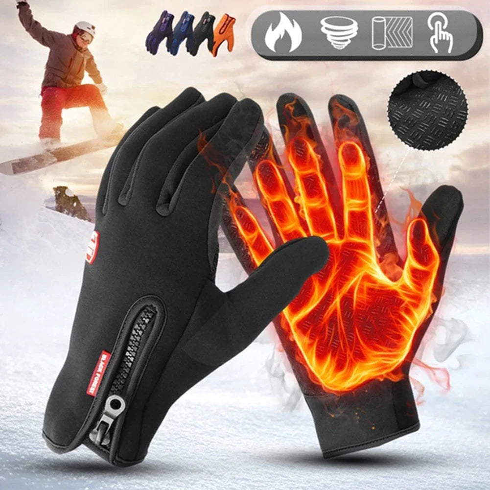 Winter Thermal Touchscreen Gloves – Windproof & Non-Slip
