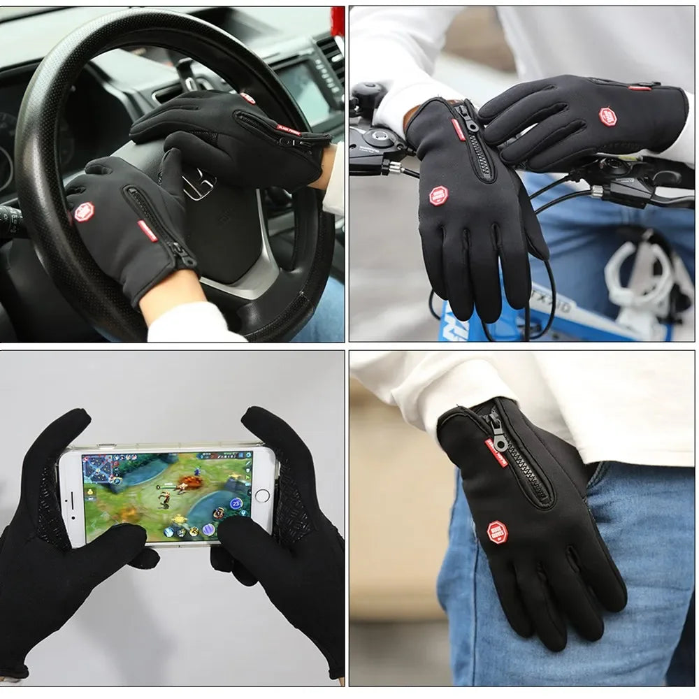 Winter Thermal Touchscreen Gloves – Windproof & Non-Slip