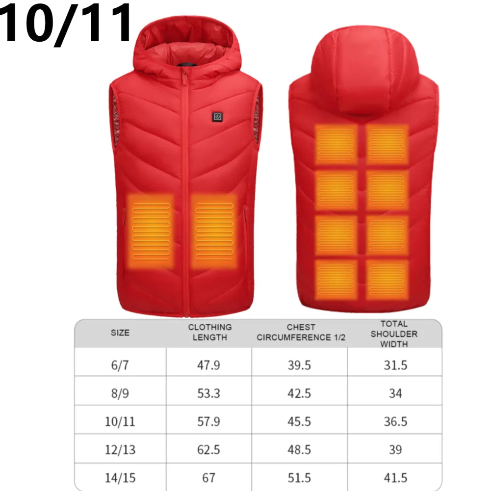 Unisex Heated Pants and Vests – 10-Zone Electric Trousers, Waterproof with 3 Heat Settings