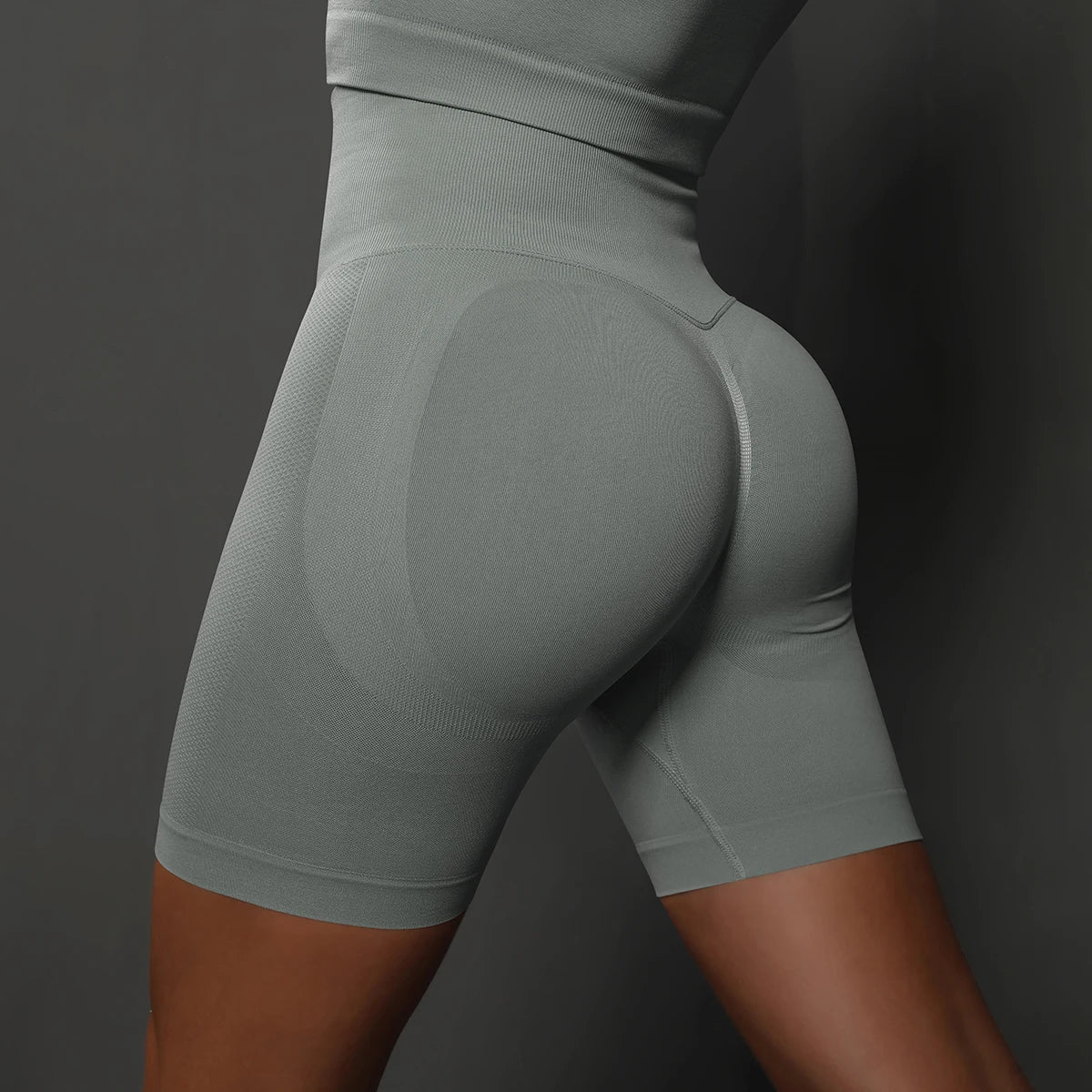 Seamless High-Waist Yoga Shorts for Women