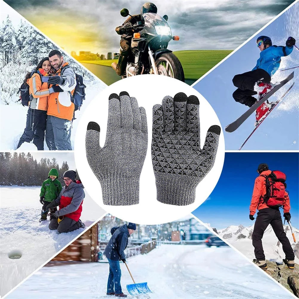 Rechargeable Winter Heated Touchscreen Friendly Gloves