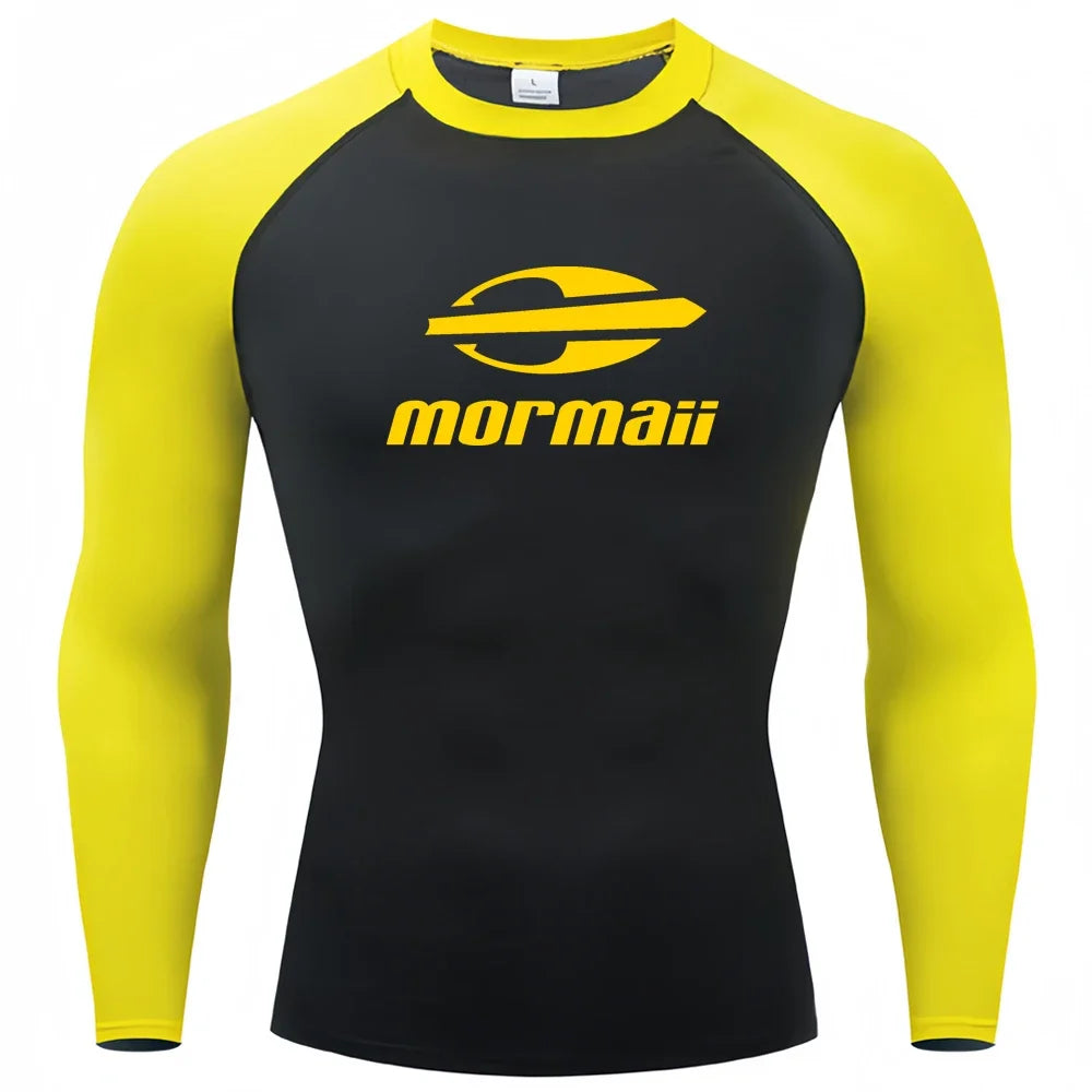 Men’s UV Protection Long Sleeve Rash Guard for Surf & Swim