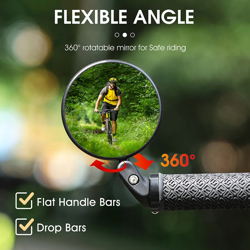 West Biking 360° Adjustable Bike Rearview Mirror