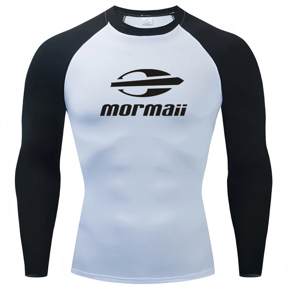 Men’s UV Protection Long Sleeve Rash Guard for Surf & Swim