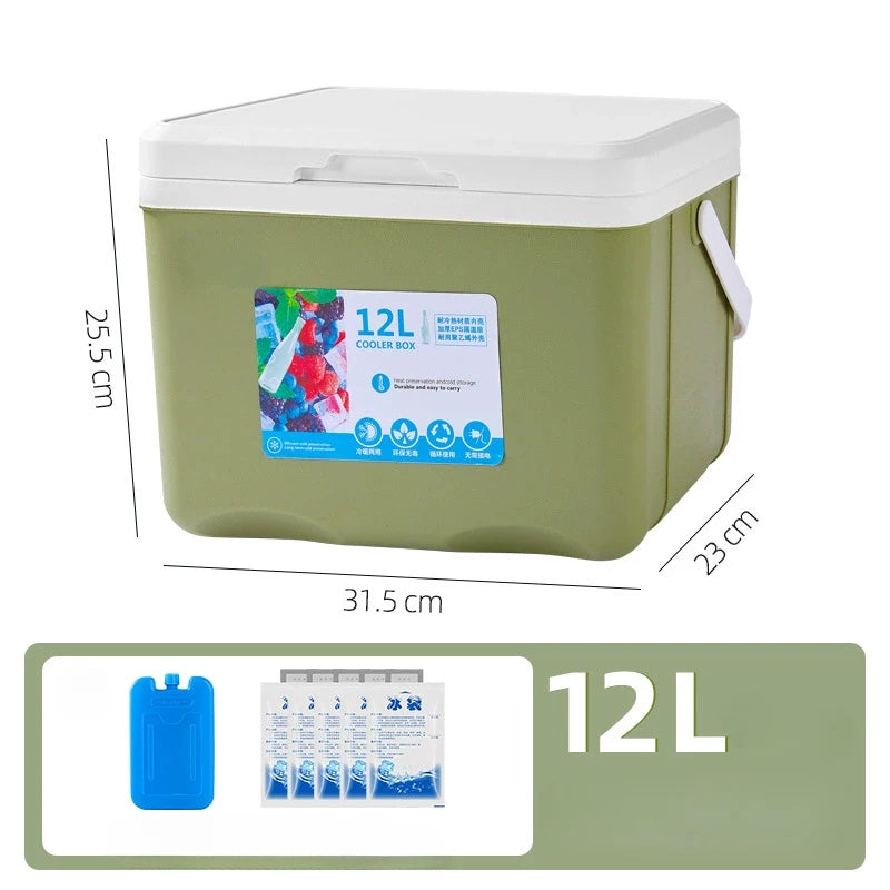 Portable Cooler Box for Camping, BBQ, Car & Picnic Use (5L/6L/12L)