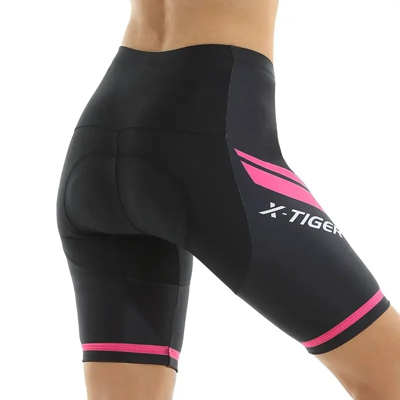 X-TIGER Women's 3D Gel Padded Cycling Shorts – Shockproof MTB/Road