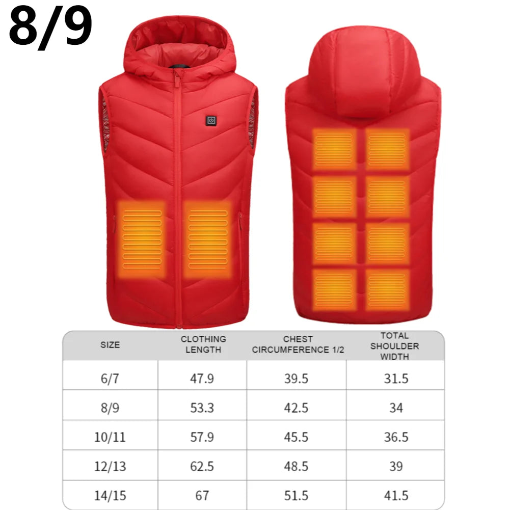 Unisex Heated Pants and Vests – 10-Zone Electric Trousers, Waterproof with 3 Heat Settings