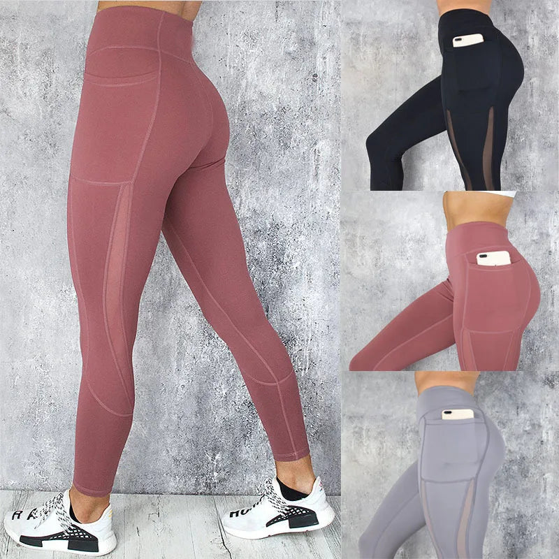 Women’s 3/4-Length Yoga Pants with Side Pockets