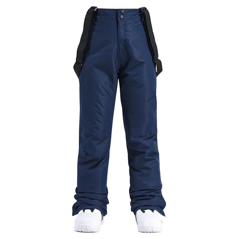 Unisex Waterproof Ski Pants with Suspenders