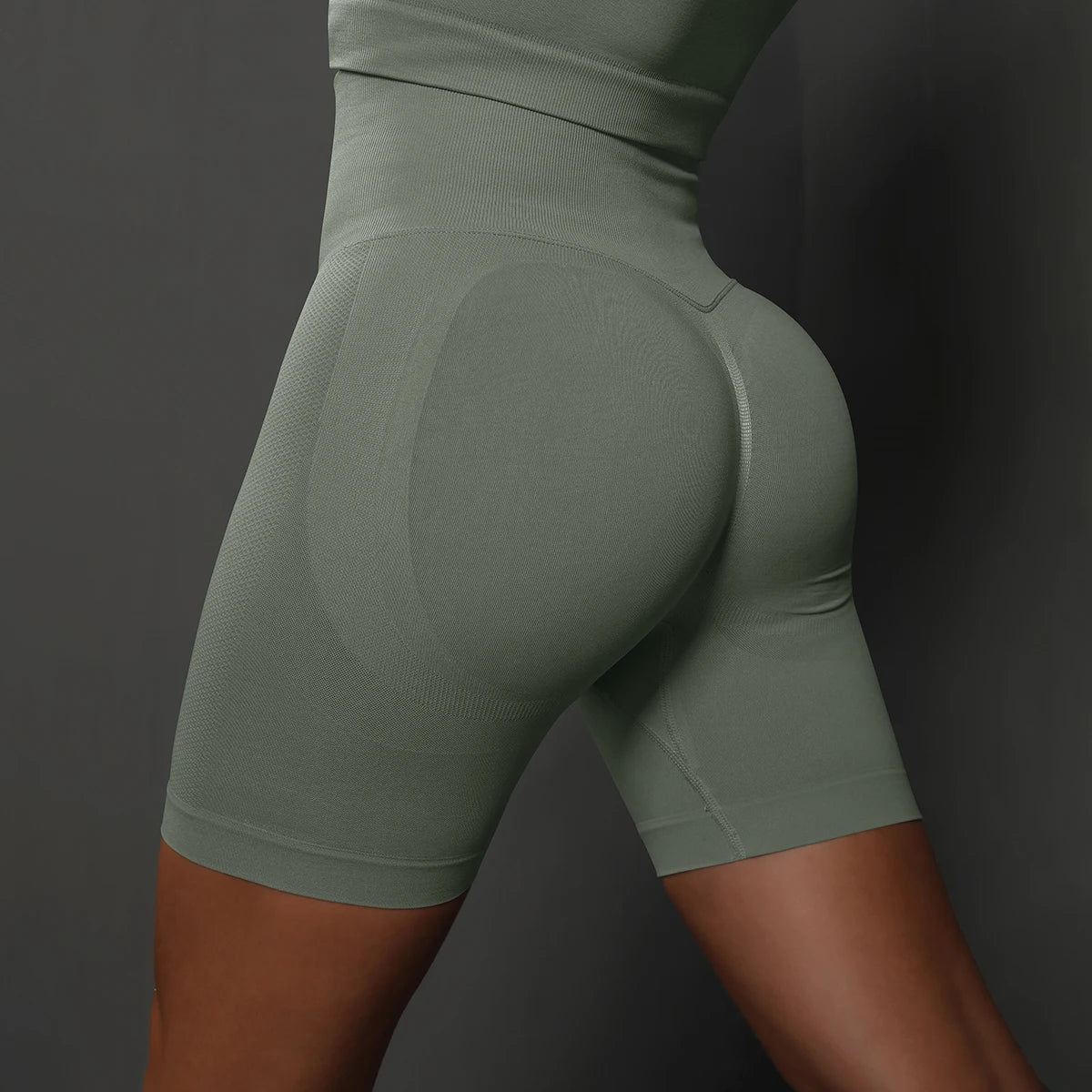 Seamless High-Waist Yoga Shorts for Women