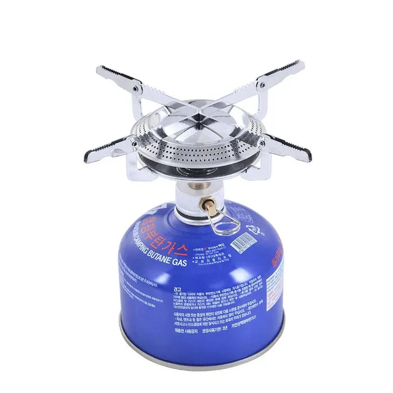 Portable Windproof Camping Gas Stove with Electronic Ignition for Outdoor Cooking