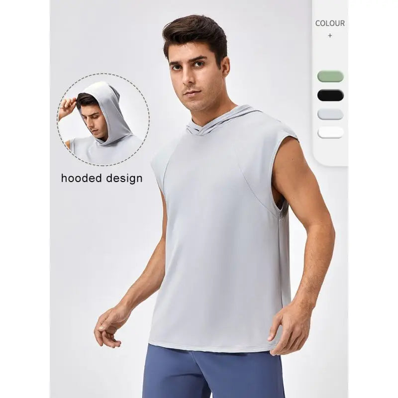 Quick-Dry Hooded Tank Top for Gym