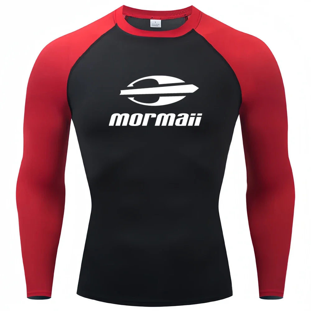 Men’s UV Protection Long Sleeve Rash Guard for Surf & Swim