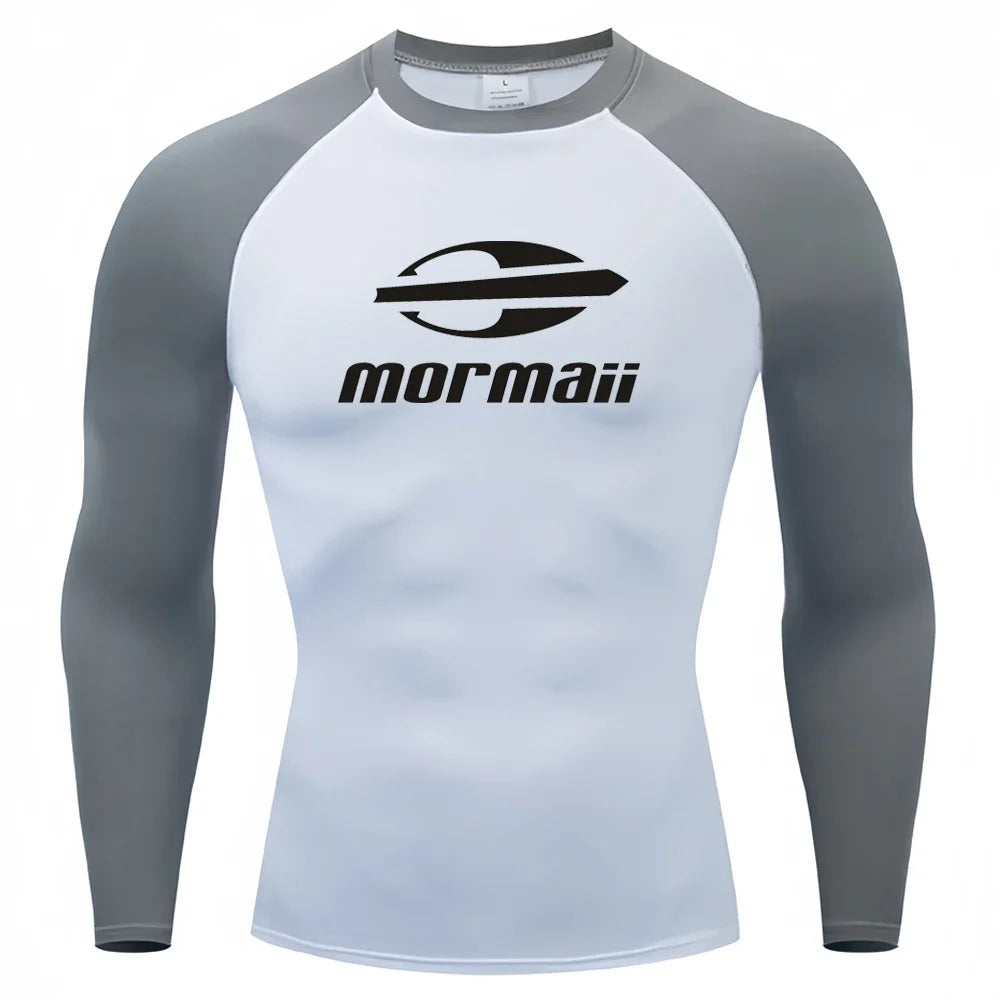 Men’s UV Protection Long Sleeve Rash Guard for Surf & Swim