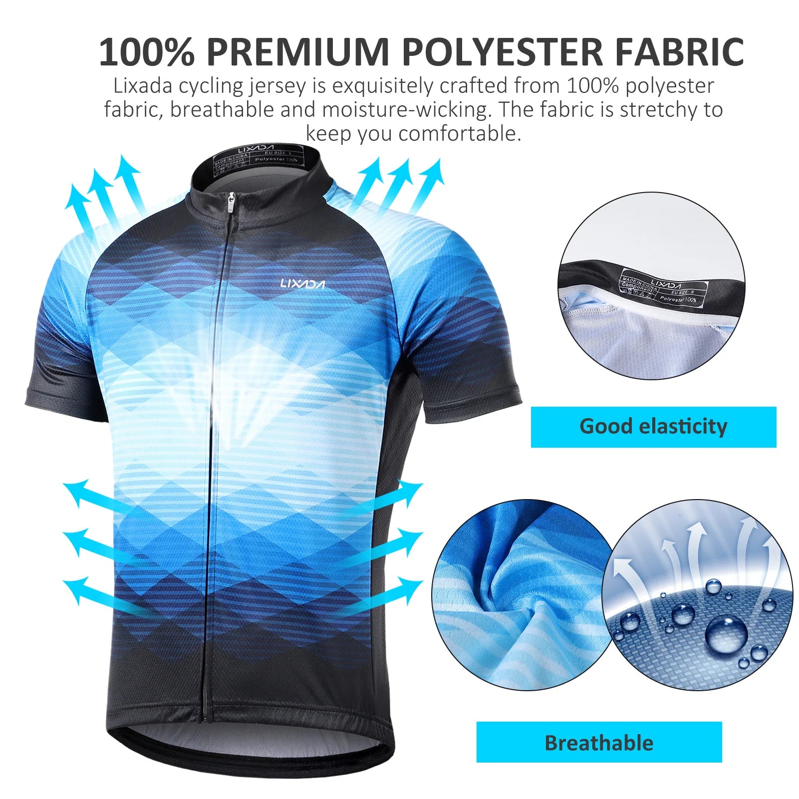 Short Sleeve Cycling Jersey for Pro Team & Road Riders