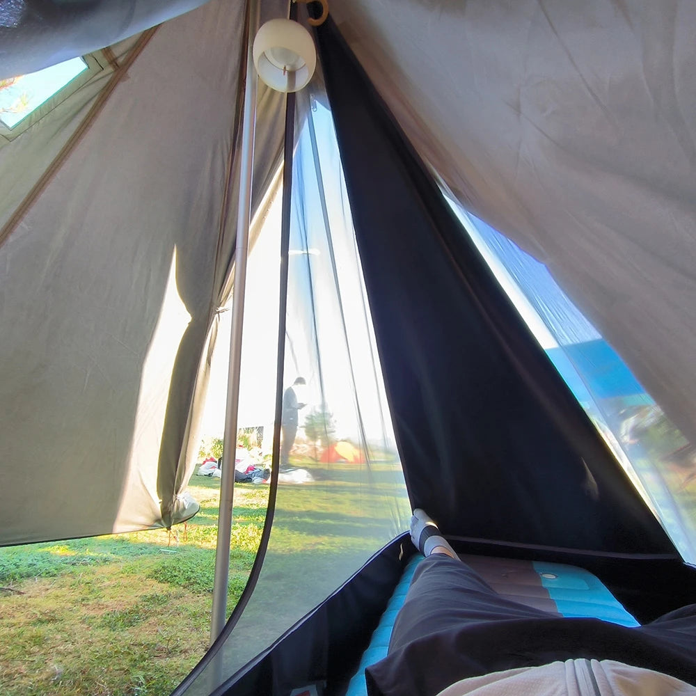 Ultralight 1-Person Hot Tent with Chimney Window for Winter