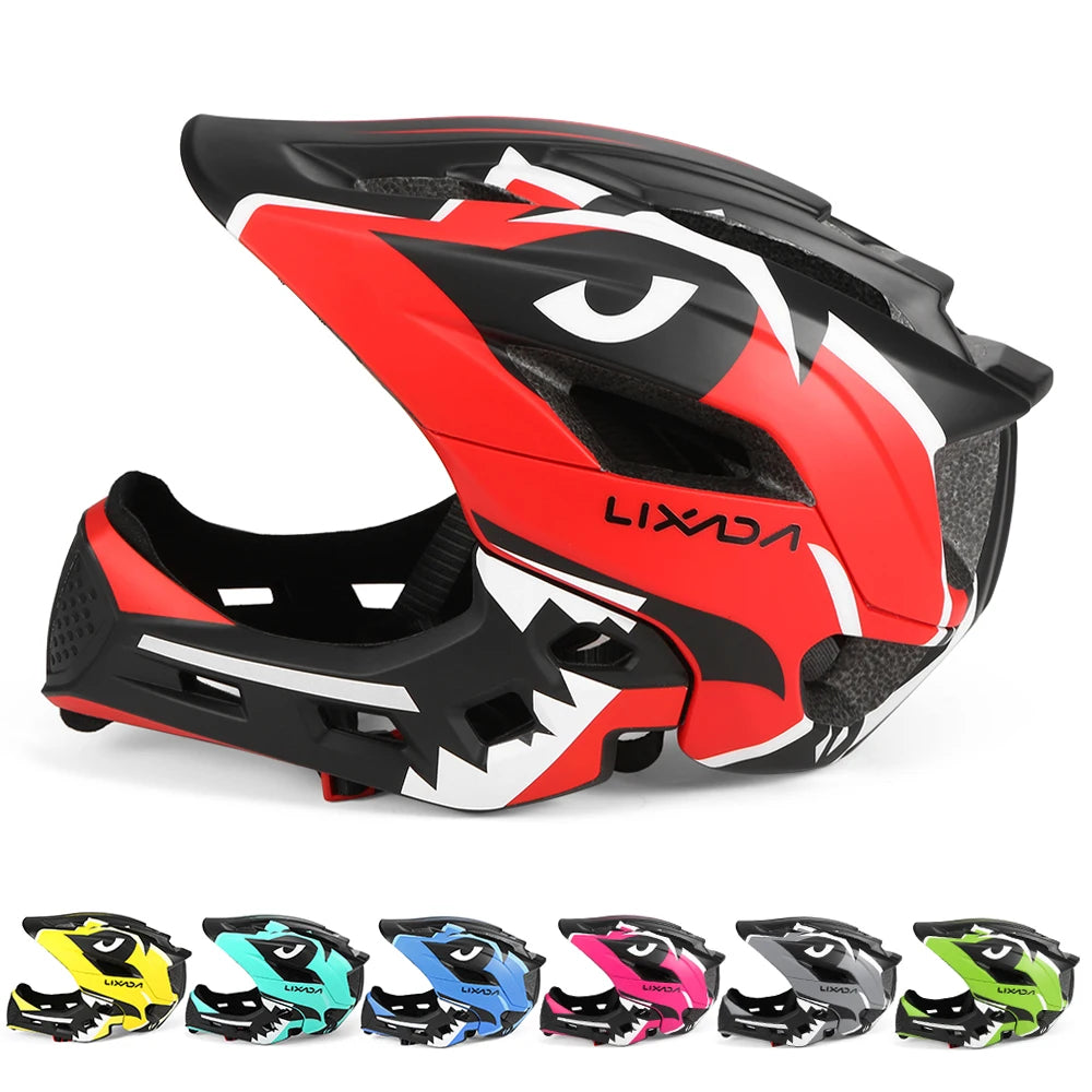 Kids Detachable Full-Face Bike Helmet – Multi-Sport Protection