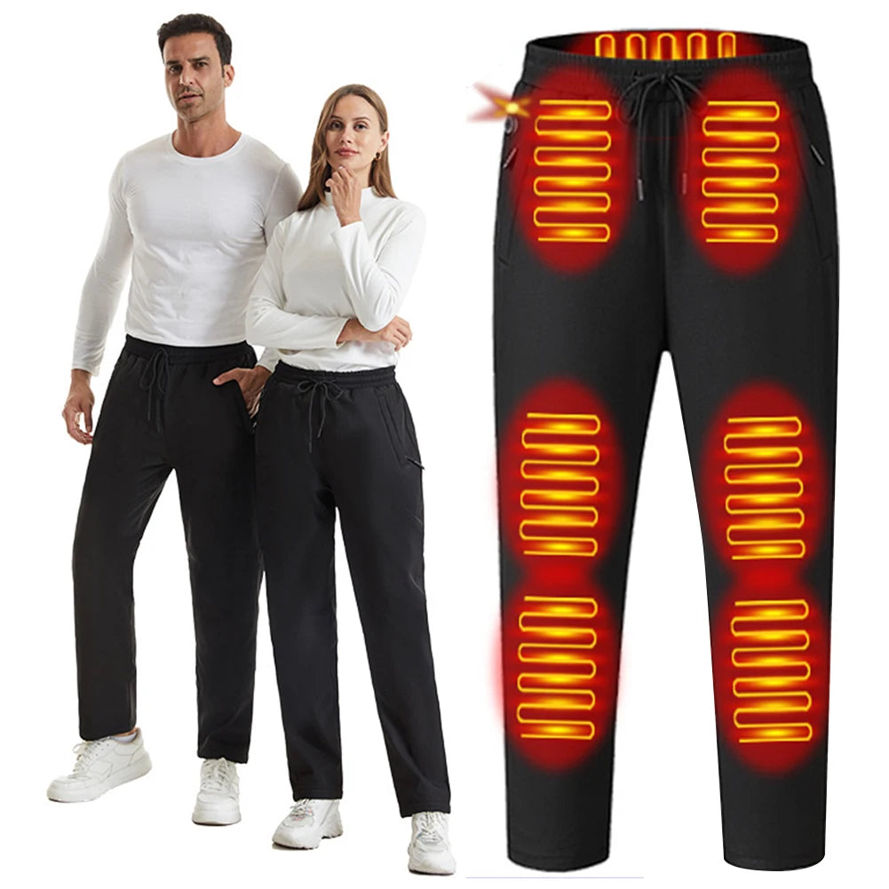 Unisex Heated Pants and Vests – 10-Zone Electric Trousers, Waterproof with 3 Heat Settings