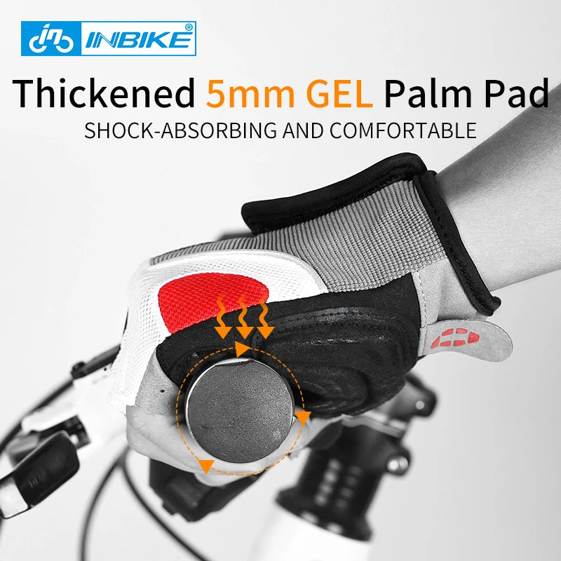 INBIKE Half-Finger Cycling Gloves with Gel Padding