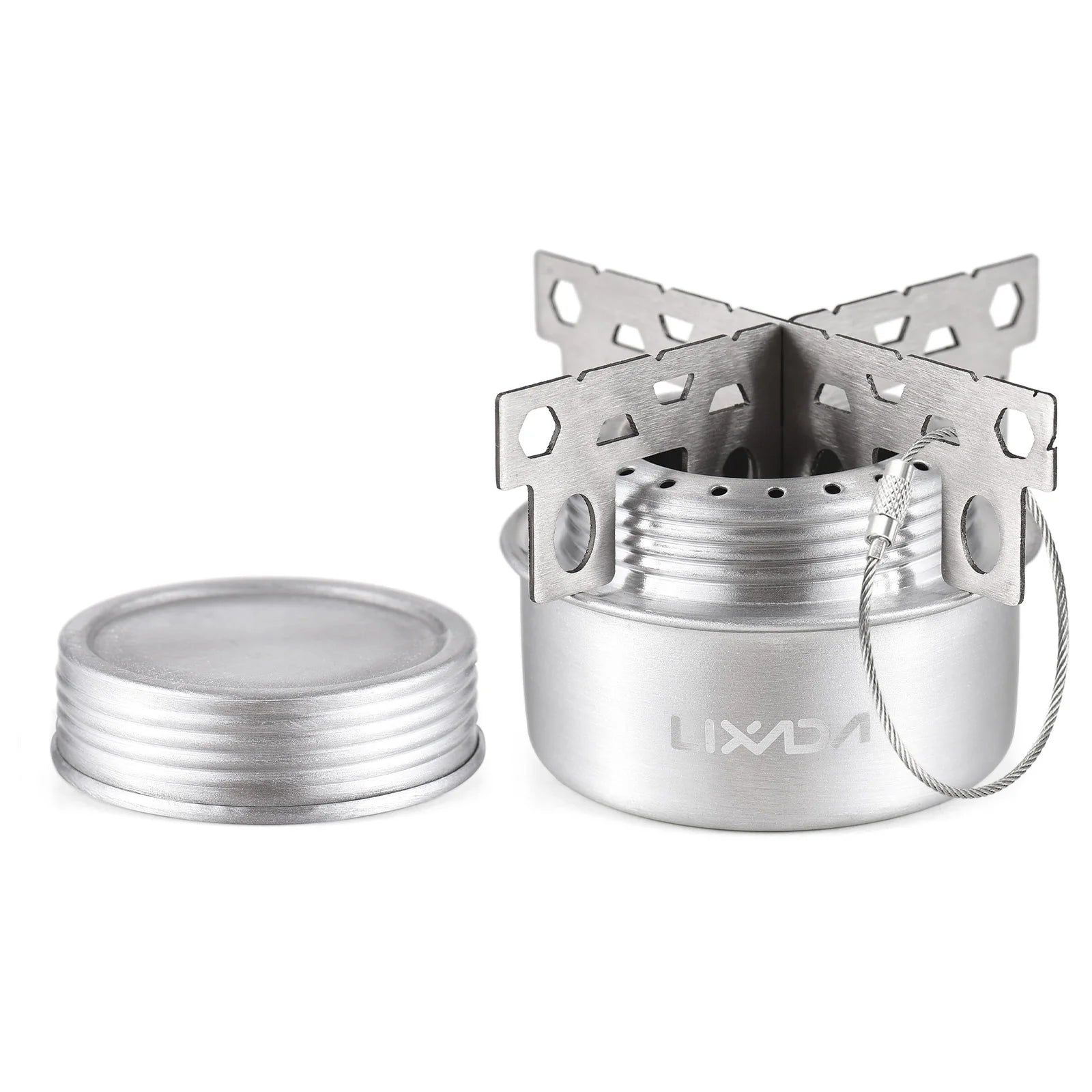 LIXADA Mini Camping Burner with Lid & Stand