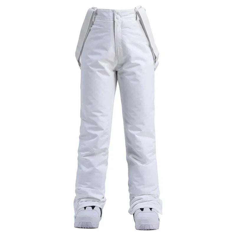 Unisex Waterproof Ski Pants with Suspenders
