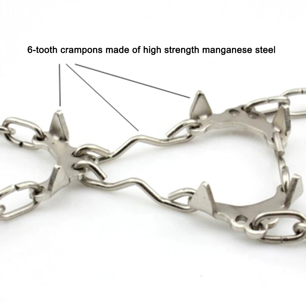 6-Teeth Anti-Slip Snow & Ice Crampons