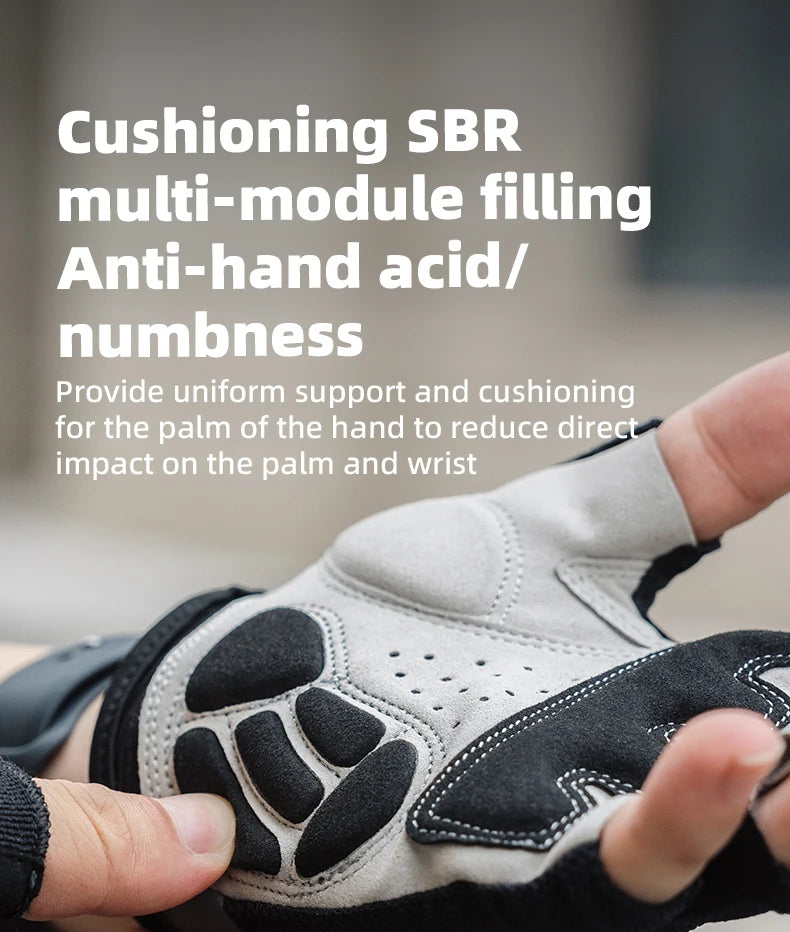 ROCKBROS Half-Finger Cycling Gloves for Men & Women