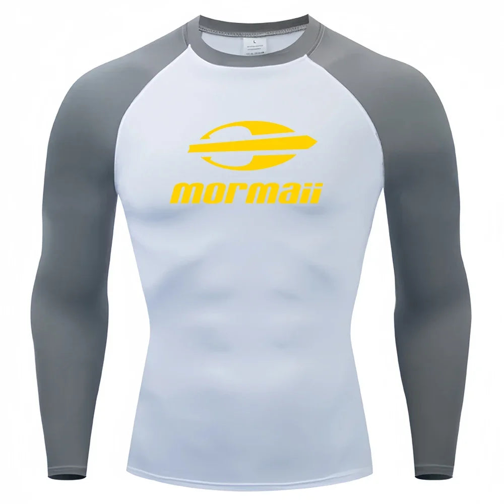 Men’s UV Protection Long Sleeve Rash Guard for Surf & Swim