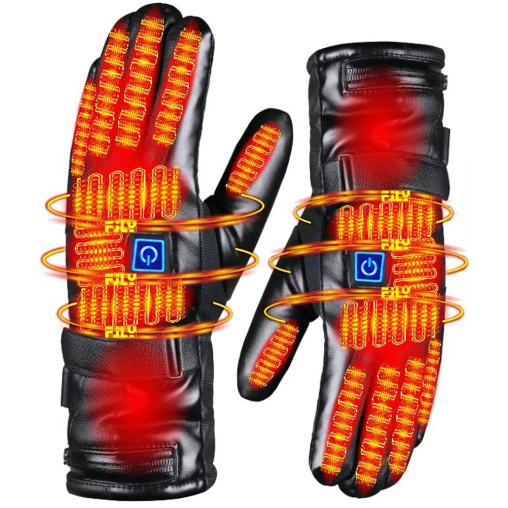 Rechargeable Heated Winter Gloves with 3 Heat Levels