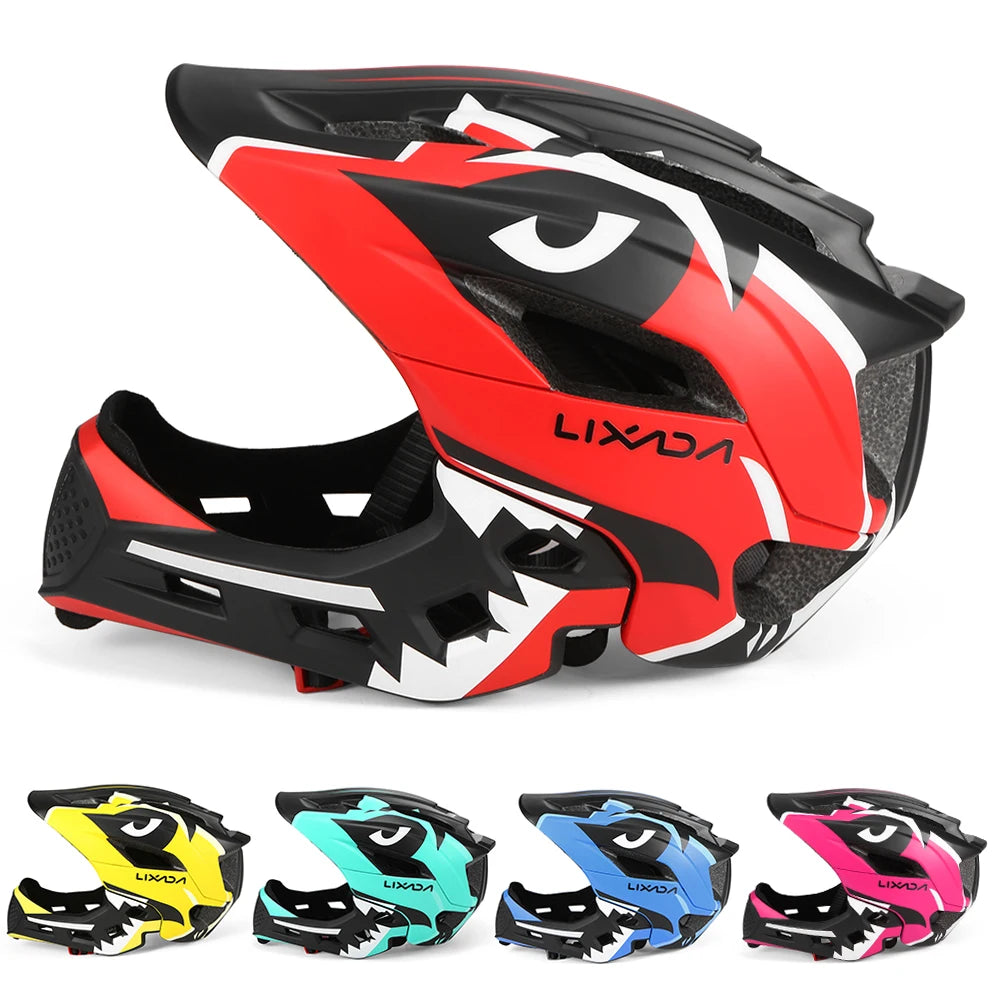 Kids Detachable Full-Face Bike Helmet – Multi-Sport Protection