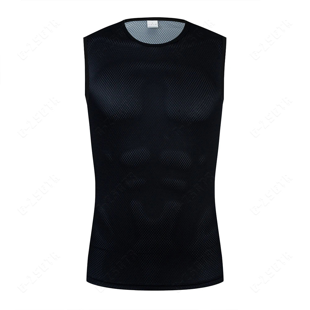 Quick-Dry Reflective Sleeveless Cycling Undershirt for Cycling