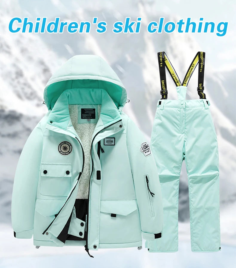 Waterproof Winter Ski Suit for Kids