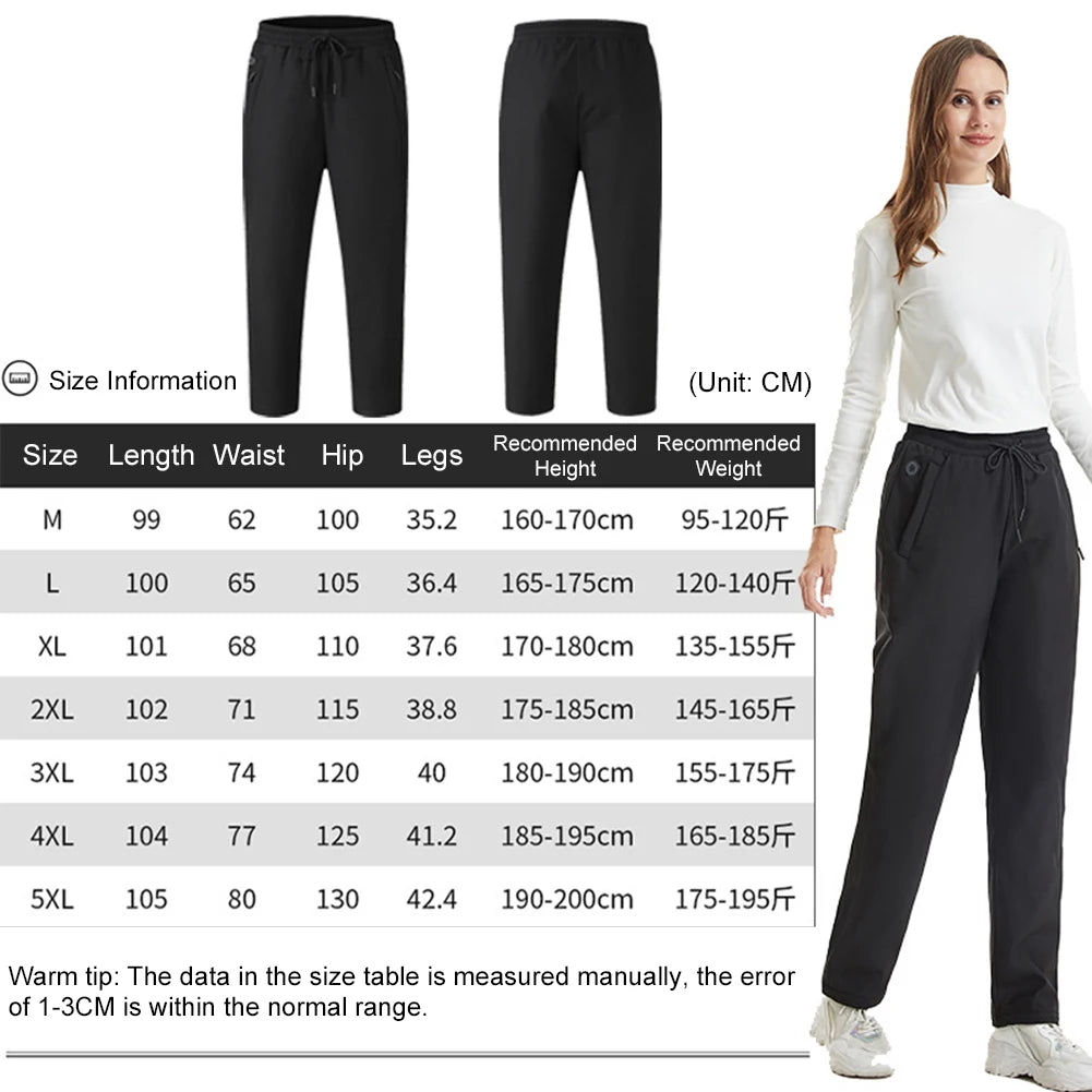 Unisex Heated Pants and Vests – 10-Zone Electric Trousers, Waterproof with 3 Heat Settings