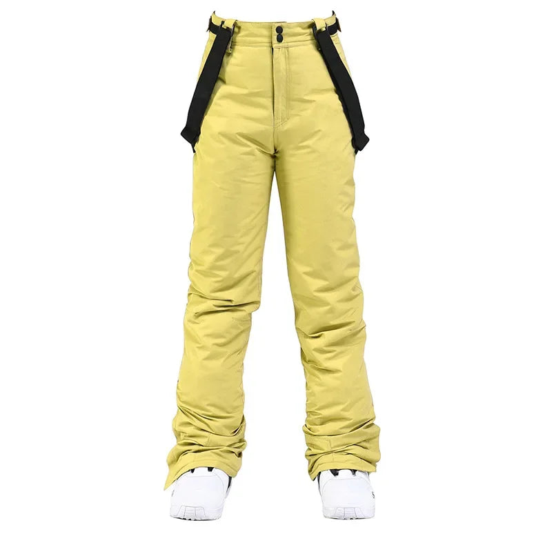 Unisex Waterproof Ski Pants with Suspenders